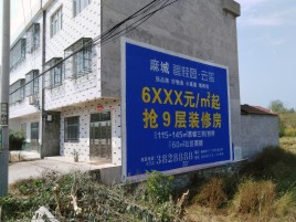 黄龙墙体广告质量分析