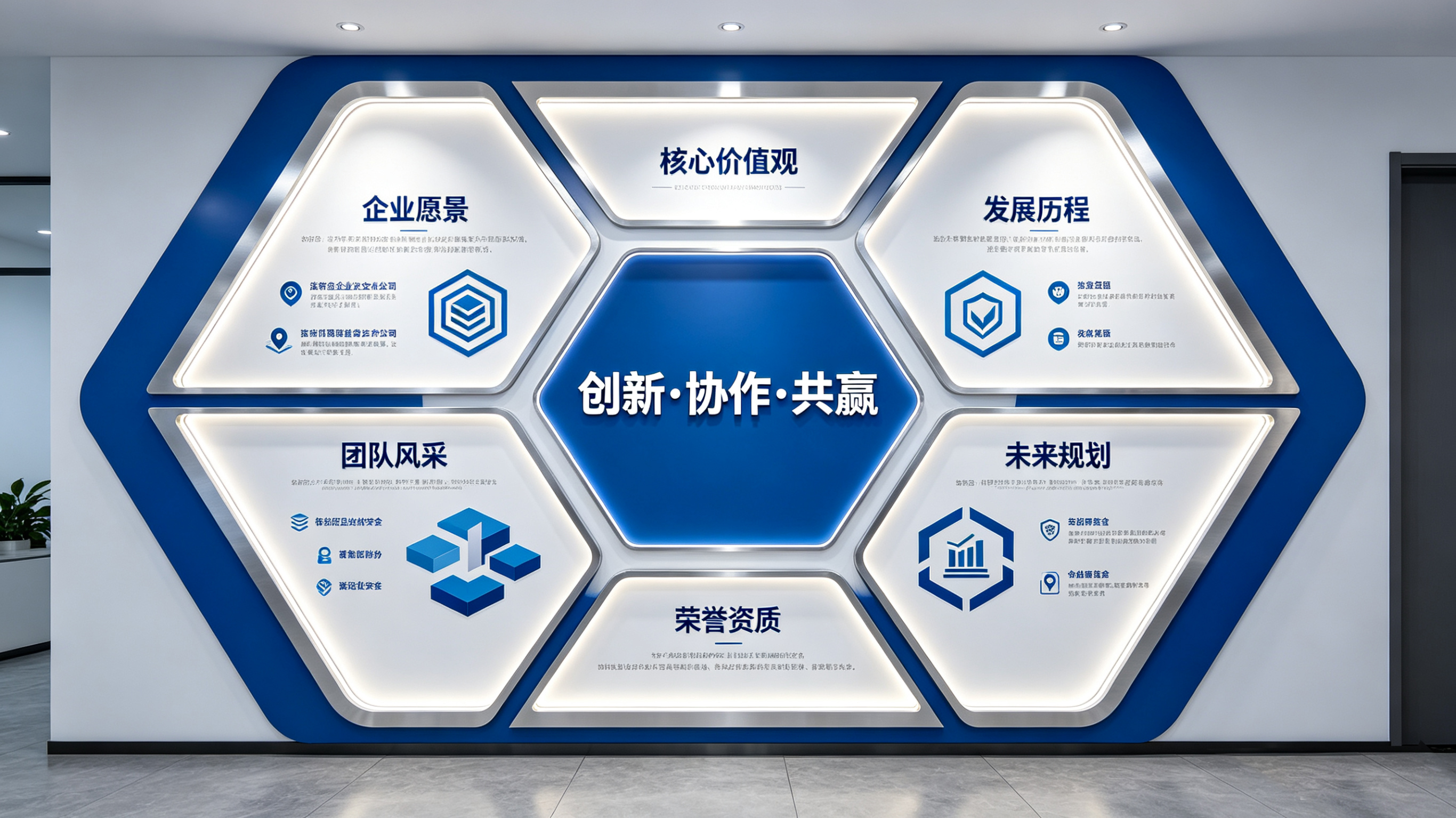 黄龙企业文化墙六边形避坑指南（新手常犯5个错误）